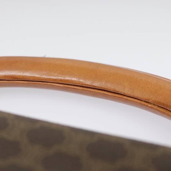 CELINE Macadam Canvas Shoulder Bag Pvc Leather Brown Gold - Picture 8 of 13